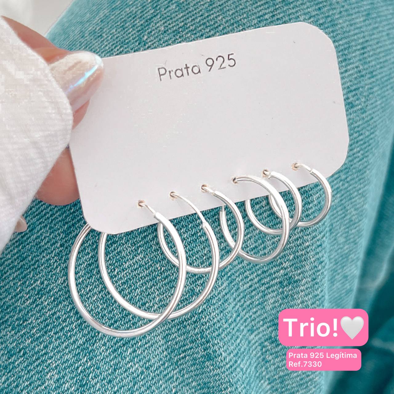 Trio Argolas Femininas